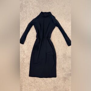 Besty & Adam Women’s Mesh Sleeve Formal Midi Dress